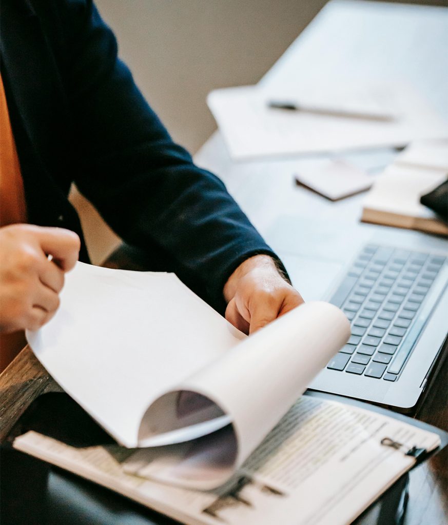 landowner reviewing lease agreement
